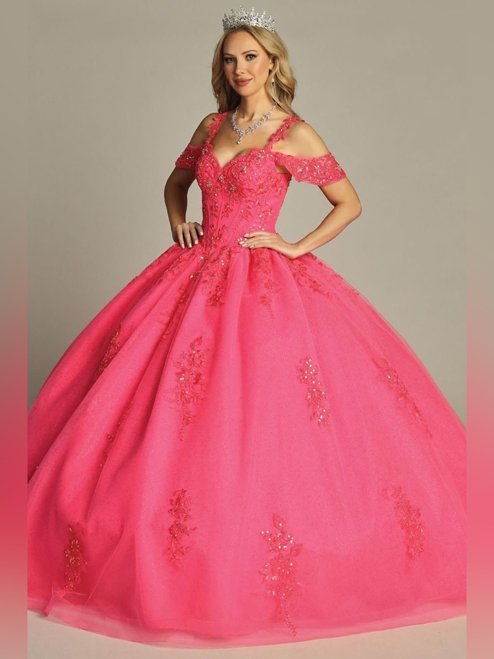 Quinceañera Ball Gown in Pink
